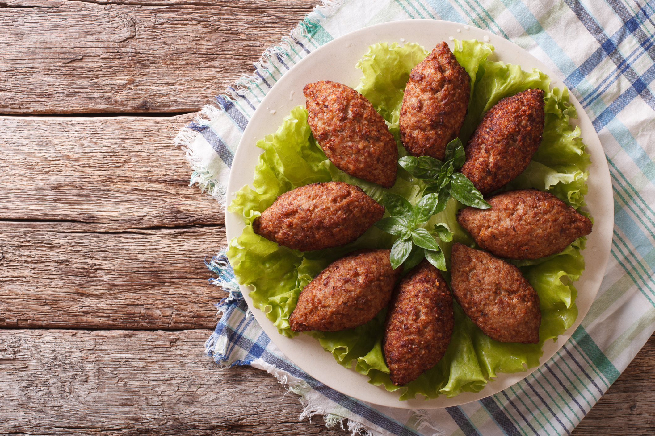 Fried Kibbe Shells كبة كباب مقلية